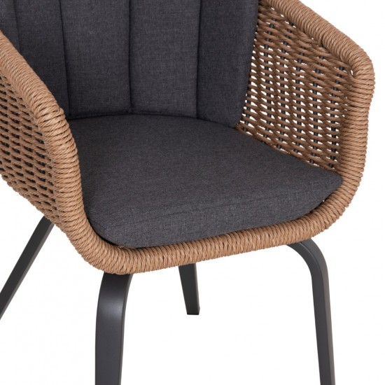 ΠΟΛΥΘΡΟΝΑ VICTUS ΑΛΟΥΜΙΝΙΟ & ΜΑΞΙΛΑΡΙΑ ΓΚΡΙ-TWIST WICKER 59x68.5x75Yεκ ΠΟΛΥΘΡΟΝΑ VICTUS ΑΛΟΥΜΙΝΙΟ & ΜΑΞΙΛΑΡΙΑ ΓΚΡΙ-TWIST WICKER 59x68.5x75Yεκ