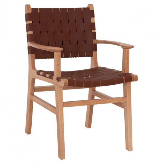 ΠΟΛΥΘΡΟΝΑ FELIPE ΤΟΟΝ ΞΥΛΟ ΜΕ PU ΚΑΦΕ 61x59x86Y εκ.