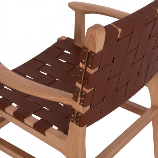 ΠΟΛΥΘΡΟΝΑ FELIPE ΤΟΟΝ ΞΥΛΟ ΜΕ PU ΚΑΦΕ 61x59x86Y εκ.