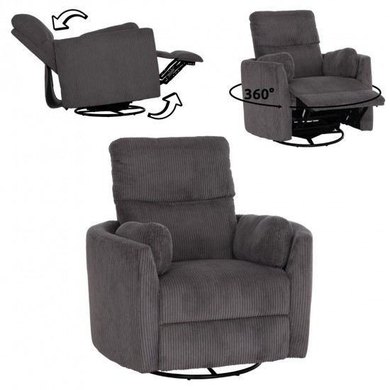 ΠΟΛΥΘΡΟΝΑ ΘΗΛΑΣΜΟΥ/RELAX VELMORA ΓΚΡΙ ΚΟΤΛΕ ΥΦΑΣΜΑ 100x90x100Υεκ