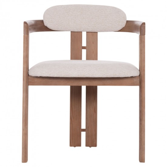 ΠΟΛΥΘΡΟΝΑ ΤΡΑΠΕΖΑΡΙΑΣ KALL ΜΠΕΖ ΥΦΑΣΜΑ ΜΑΤ WHITEWASH PLYWOOD 56x45x73Υεκ.