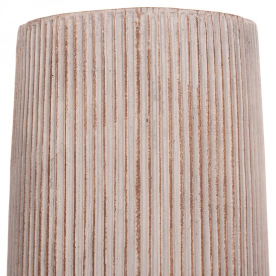 ΣΕΤ 2ΤΜΧ ΓΛΑΣΤΡΕΣ ΚΥΛΙΝΔΡΟΙ ΣΕΙΡΑ GARDENER FIBERCLAY-ΧΡΩΜΑ CEMENT Φ36x63.5Υεκ