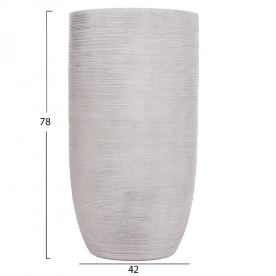 ΣΕΤ 3ΤΜΧ ΓΛΑΣΤΡΕΣ ΚΥΛΙΝΔΡΟΙ ΣΕΙΡΑ GARDENER FIBERCLAY-ΧΡΩΜΑ CEMENT Φ42.5x78.5Υεκ