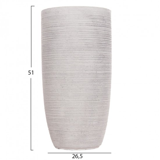 ΣΕΤ 3ΤΜΧ ΓΛΑΣΤΡΕΣ ΚΥΛΙΝΔΡΟΙ ΣΕΙΡΑ GARDENER FIBERCLAY-ΧΡΩΜΑ CEMENT Φ42.5x78.5Υεκ