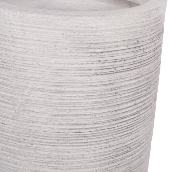 ΣΕΤ 3ΤΜΧ ΓΛΑΣΤΡΕΣ ΚΥΛΙΝΔΡΟΙ ΣΕΙΡΑ GARDENER FIBERCLAY-ΧΡΩΜΑ CEMENT Φ42.5x78.5Υεκ