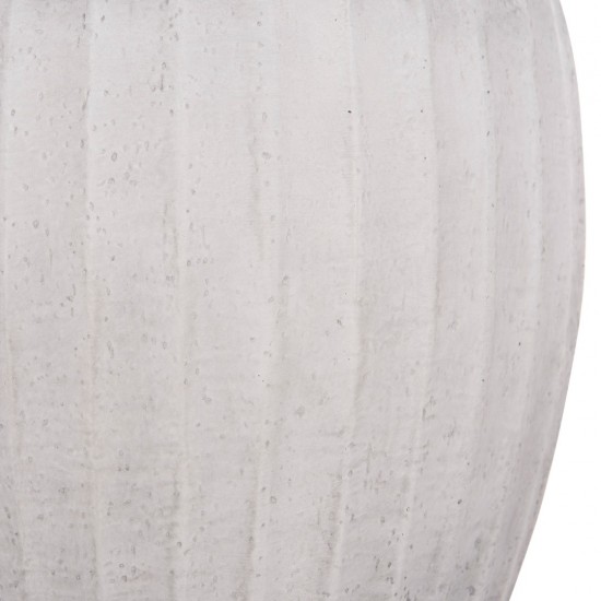 ΣΕΤ 3ΤΜΧ ΓΛΑΣΤΡΕΣ ΣΤΡΟΓΓΥΛΕΣ ΣΕΙΡΑ GARDENER FIBERCLAY-ΧΡΩΜΑ CEMENT Φ49.5x56Υεκ