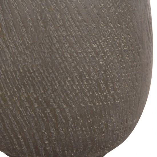 ΣΕΤ 4ΤΜΧ ΓΛΑΣΤΡΕΣ ΣΤΡΟΓΓΥΛΕΣ GARDENER FIBERCLAY ΓΚΡΙΖΟΠΡΑΣΙΝΟ Φ55.5x53.5Υεκ