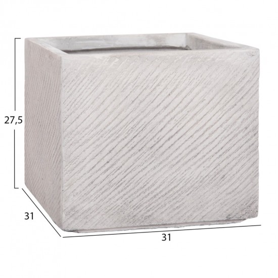 ΣΕΤ 4ΤΜΧ ΓΛΑΣΤΡΕΣ ΤΕΤΡΑΓΩΝΕΣ GARDENER FIBERCLAY ΓΚΡΙ CEMENT 37x37x31.5Υεκ. ΣΕΤ 4ΤΜΧ ΓΛΑΣΤΡΕΣ ΤΕΤΡΑΓΩΝΕΣ GARDENER FIBERCLAY ΓΚΡΙ CEMENT 37x37x31.5Υεκ.
