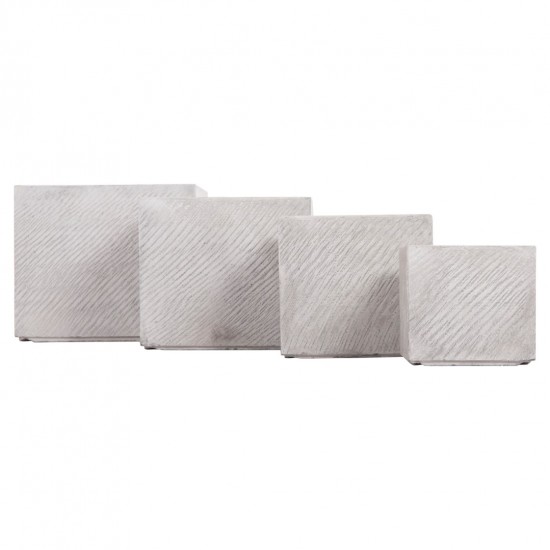 ΣΕΤ 4ΤΜΧ ΓΛΑΣΤΡΕΣ ΤΕΤΡΑΓΩΝΕΣ GARDENER FIBERCLAY ΓΚΡΙ CEMENT 37x37x31.5Υεκ. ΣΕΤ 4ΤΜΧ ΓΛΑΣΤΡΕΣ ΤΕΤΡΑΓΩΝΕΣ GARDENER FIBERCLAY ΓΚΡΙ CEMENT 37x37x31.5Υεκ.