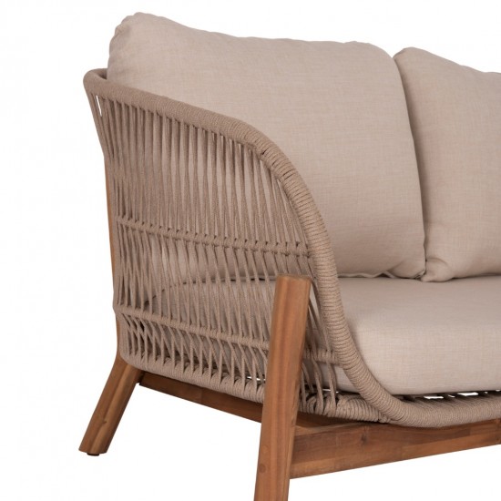 ΣΕΤ ΣΑΛΟΝΙ ΓΩΝΙΑ ΕΞΩΤΕΡΙΚΟΥ  ΧΩΡΟΥ 3ΤΜΧ SANJI ΞΥΛΟ ΑΚΑΚΙΑΣ-ΑΛΟΥΜΙΝΙΟ-ΣΧΟΙΝΙ