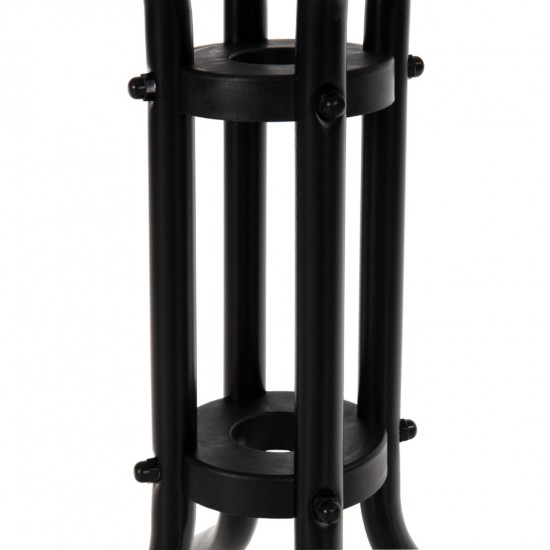 ΣΕΤ ΤΡΑΠΕΖΑΡΙΑΣ 3ΤΜΧ FIGO  2 ΚΑΡΕΚΛΕΣ & ΤΕΤΡΑΓΩΝΟ ΤΡΑΠΕΖΙ 60x60εκ ΜΑΥΡΟ