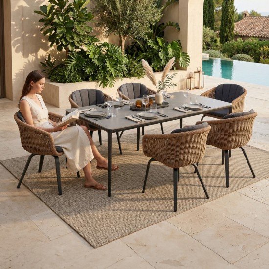ΣΕΤ ΤΡΑΠΕΖΑΡΙΑΣ 7ΤΜΧ VICTUS ΓΚΡΙ ΑΛΟΥΜΙΝΙΟ -SINTERED STONE-OLEFIN--WICKER ΣΕΤ ΤΡΑΠΕΖΑΡΙΑΣ 7ΤΜΧ VICTUS ΓΚΡΙ ΑΛΟΥΜΙΝΙΟ -SINTERED STONE-OLEFIN--WICKER