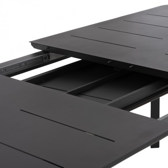 ΣΕΤ ΤΡΑΠΕΖΑΡΙΑΣ ΕΞΩΤΕΡΙΚΟΥ ΧΩΡΟΥ 6 ΘΕΣΕΩΝ ELARA ΓΚΡΙ ΑΛΟΥΜΙΝΙΟ-ΕΠΕΚΤΕΙΝΟΜΕΝΟ ΤΡΑΠΕΖΙ