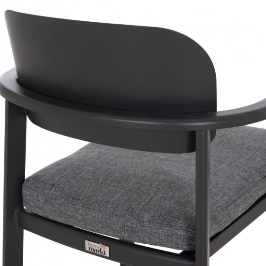 ΣΕΤ ΤΡΑΠΕΖΑΡΙΑΣ ΕΞΩΤΕΡΙΚΟΥ ΧΩΡΟΥ 6 ΘΕΣΕΩΝ ELARA ΓΚΡΙ ΑΛΟΥΜΙΝΙΟ-ΕΠΕΚΤΕΙΝΟΜΕΝΟ ΤΡΑΠΕΖΙ