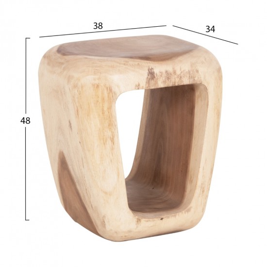 ΣΚΑΜΠΟ DENS ΞΥΛΟ SUAR ΣΕ ΦΥΣΙΚΟ 38x34x48Υεκ. ΣΚΑΜΠΟ DENS ΞΥΛΟ SUAR ΣΕ ΦΥΣΙΚΟ 38x34x48Υεκ.