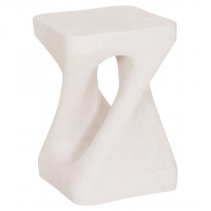 ΣΚΑΜΠΟ ΤΕΤΡΑΓΩΝΟ SANTORINI ΠΟΛΥΡΗΤΙΝΗ--ΥΠΟΛΕΥΚΟ ΧΡΩΜΑ 30x30x45Yεκ