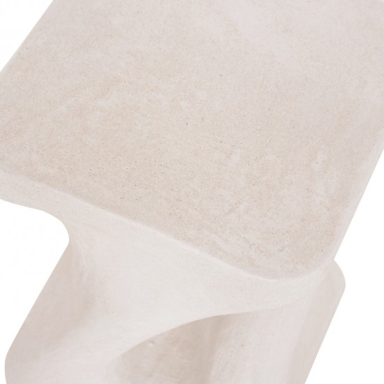 ΣΚΑΜΠΟ ΤΕΤΡΑΓΩΝΟ SANTORINI ΠΟΛΥΡΗΤΙΝΗ--ΥΠΟΛΕΥΚΟ ΧΡΩΜΑ 30x30x45Yεκ