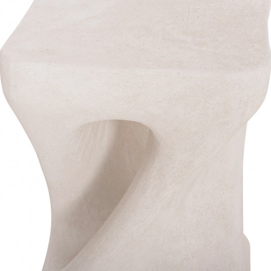 ΣΚΑΜΠΟ ΤΕΤΡΑΓΩΝΟ SANTORINI ΠΟΛΥΡΗΤΙΝΗ--ΥΠΟΛΕΥΚΟ ΧΡΩΜΑ 30x30x45Yεκ