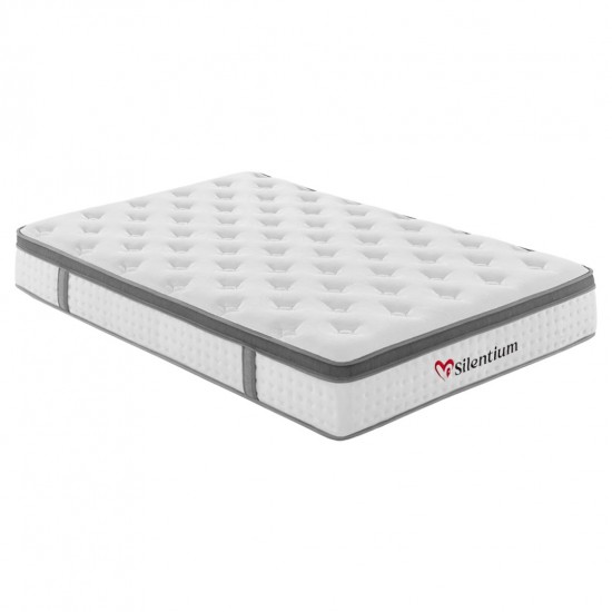 ΣΤΡΩΜΑ ΔΙΠΛΟ SILENTIUM POCKET SPRINGS--ΛΕΥΚΟ 140x200x30Υεκ.