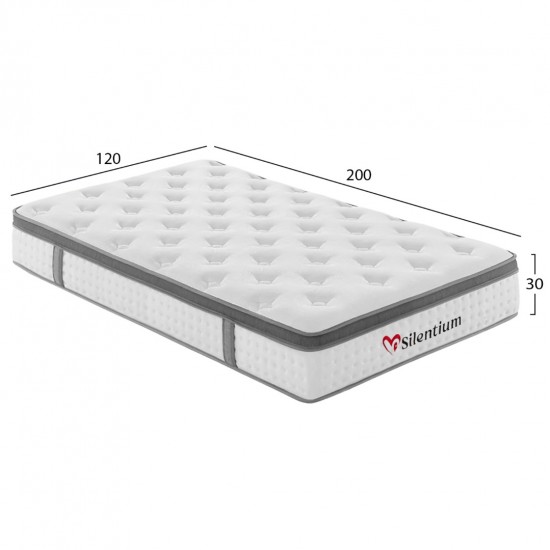 ΣΤΡΩΜΑ ΗΜΙΔΙΠΛΟ SILENTIUM POCKET SPRINGS--ΛΕΥΚΟ 120x200x30Υεκ.