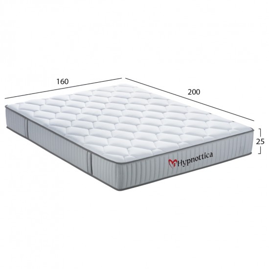 ΣΤΡΩΜΑ ΥΠΕΡΔΙΠΛΟ HYPNOTTICA POCKET SPRINGS--ΛΕΥΚΟ 160x200x25Υεκ. ΣΤΡΩΜΑ ΥΠΕΡΔΙΠΛΟ HYPNOTTICA POCKET SPRINGS--ΛΕΥΚΟ 160x200x25Υεκ.