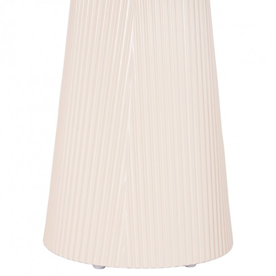 ΤΡΑΠΕΖΑΚΙ ΒΟΗΘΗΤΙΚΟ DENTON MDF TOP ΦΥΣΙΚΟ ΞΥΛΟΥ-ΒΑΣΗ ΛΕΥΚΗ Φ45x51,5Υεκ.