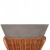 ΤΡΑΠΕΖΙ ΒΟΗΘΗΤΙΚΟ PERRAL FIBER CEMENT ΓΚΡΙ-ΦΥΣΙΚΟ RATTAN--Φ42x36Υεκ