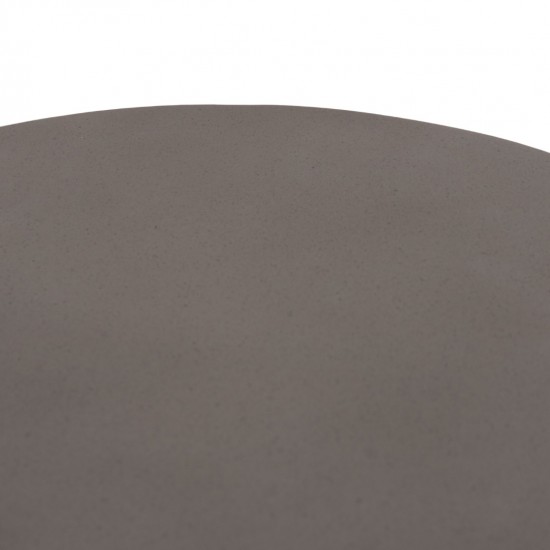 ΤΡΑΠΕΖΙ ΒΟΗΘΗΤΙΚΟ PERRAL FIBER CEMENT ΓΚΡΙ-ΦΥΣΙΚΟ RATTAN--Φ42x36Υεκ