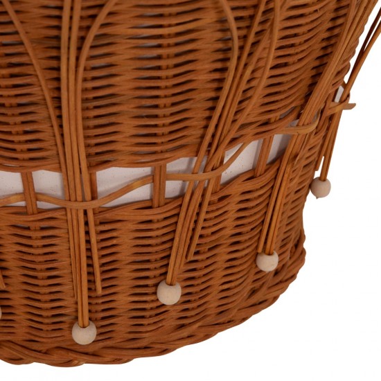 ΤΡΑΠΕΖΙ ΣΑΛΟΝΙΟΥ PERRAL FIBER CEMENT ΛΕΥΚΟ-ΦΥΣΙΚΟ RATTAN--Φ55x45Υεκ