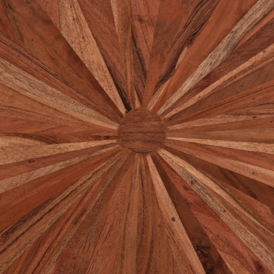 ΤΡΑΠΕΖΙ ΣΑΛΟΝΙΟΥ ΟΒΑΛ MONTANA SUPERIOR ΞΥΛΟ ΑΚΑΚΙΑΣ-ΜΕΤΑΛΛΟ 120x61x45Υεκ.