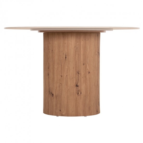 ΤΡΑΠΕΖΙ ΤΡΑΠΕZΑΡΙΑΣ TWIL ΚΕΡΑΜΙΚΟ TOP ΟΨΗ ΤΡΑΒΕΡΤΙΝΑΣ-MDF ΒΑΣΗ Φ126x77Υεκ