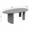 ΤΡΑΠΕΖΙ ΤΡΑΠΕΖΑΡΙΑΣ ΟΒΑΛ VOLPE ΓΚΡΙ FIBER CEMENT 240x100x75Υεκ ΤΡΑΠΕΖΙ ΤΡΑΠΕΖΑΡΙΑΣ ΟΒΑΛ VOLPE ΓΚΡΙ FIBER CEMENT 240x100x75Υεκ