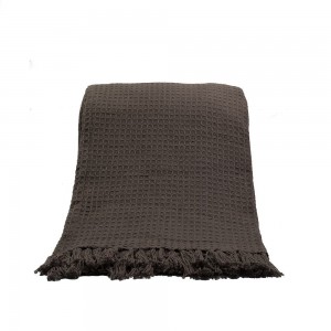 PIQUE ΡΙΧΤΑΡΙ ΔΙΑΚΟΣΜΗΤΙΚΟ 180x240cm ΒΑΜΒΑΚΙ MOCHA POLYESTER