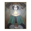 EAST LADY ΠΙΝΑΚΑΣ ΔΙΑΚΟΣΜΗΣΗΣ 80x100x5cm ΚΑΜΒΑΣ ΠΟΛΥΧΡΩΜΟ ΞΥΛΟ ΧΡΥΣΟ