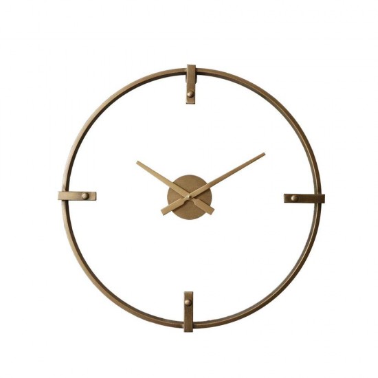 VETRO ΡΟΛΟΪ ΤΟΙΧΟΥ 60x60x5cm ΜΕΤΑΛΛΟ ΔΙΑΦΑΝΟ ΧΡΥΣΟ