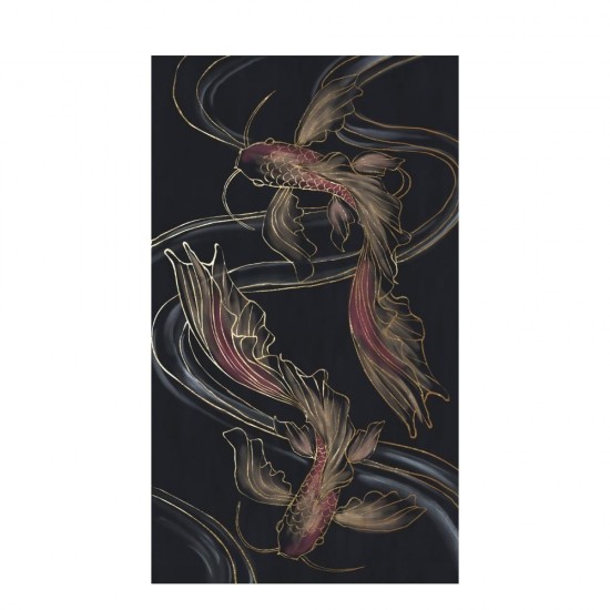 FISH IN LOVE ΠΙΝΑΚΑΣ ΔΙΑΚΟΣΜΗΣΗΣ 70x120x4cm ΚΑΜΒΑΣ ΠΟΛΥΧΡΩΜΟ