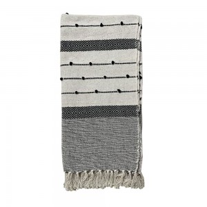 SAND ΡΙΧΤΑΡΙ ΔΙΑΚΟΣΜΗΤΙΚΟ 125x150cm ΒΑΜΒΑΚΙ ΛΕΥΚΟ ΜΑΥΡΟ