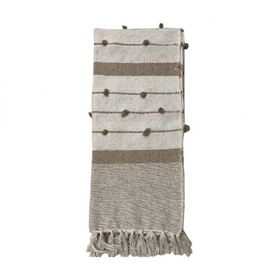 SAND ΡΙΧΤΑΡΙ ΔΙΑΚΟΣΜΗΤΙΚΟ 125x150cm ΒΑΜΒΑΚΙ CARAMEL ΜΠΕΖ