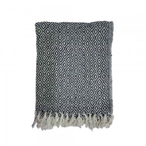 LANCE ΡΙΧΤΑΡΙ ΔΙΑΚΟΣΜΗΤΙΚΟ 180x240cm ΒΑΜΒΑΚΙ ΛΕΥΚΟ ΜΑΥΡΟ POLYESTER