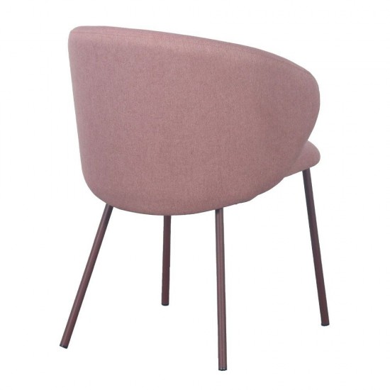 KIRA ΚΑΡΕΚΛΑ ΡΟΖ 56x56x74.5cm