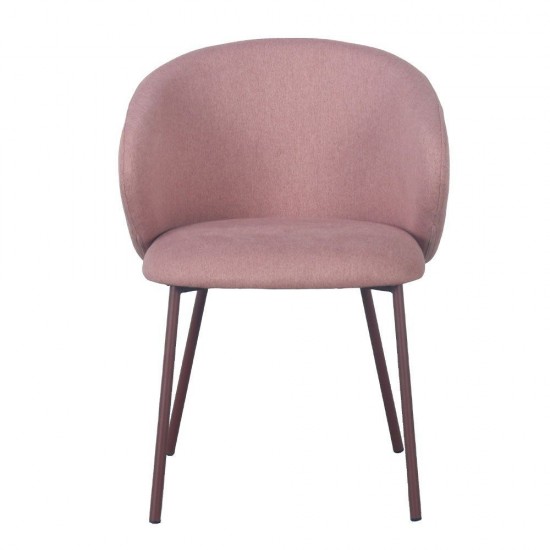 KIRA ΚΑΡΕΚΛΑ ΡΟΖ 56x56x74.5cm