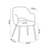 ASCOT ΚΑΡΕΚΛΑ ΚΑΦΕ ΣΚΟΥΡΟ 60x63,5xH79cm ASCOT ΚΑΡΕΚΛΑ ΚΑΦΕ ΣΚΟΥΡΟ 60x63,5xH79cm