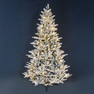 IMPERIAL EVERGREEN ΧΡΙΣΤΟΥΓΕΝΝΙΑΤΙΚΟ ΔΕΝΤΡΟ ΧΙΟΝΙΣΜΕΝΟ ΜΕ LED 125x125x180cm PE/PVC ΠΡΑΣΙΝΟ ΛΕΥΚΟ LED/COPPER