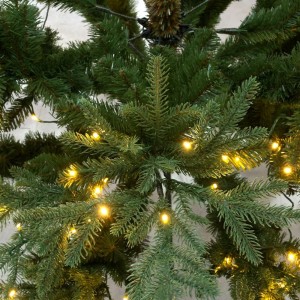 NATALE GLOW ΧΡΙΣΤΟΥΓΕΝΝΙΑΤΙΚΟ ΔΕΝΤΡΟ LED ΦΩΤΑ 155x155x210cm PE/PVC ΠΡΑΣΙΝΟ LED/COPPER