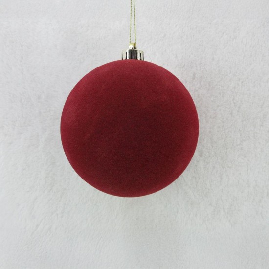 VELOUR ΧΡΙΣΤΟΥΓΕΝΝΙΑΤΙΚΗ ΜΠΑΛΑ 15x15x16cm ΤΣΟΧΑ ΚΟΚΚΙΝΟ VELOUR ΧΡΙΣΤΟΥΓΕΝΝΙΑΤΙΚΗ ΜΠΑΛΑ 15x15x16cm ΤΣΟΧΑ ΚΟΚΚΙΝΟ
