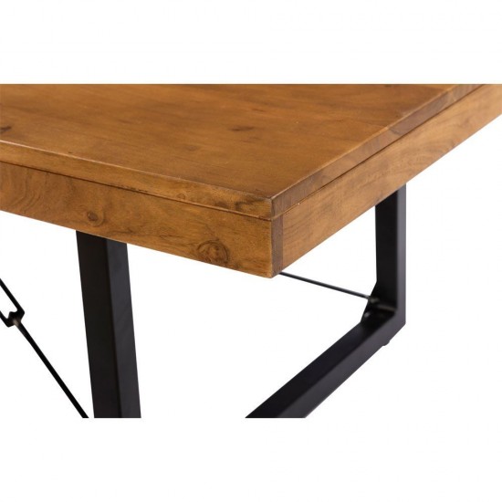 WIRE COFFEE TABLE ΚΑΡΥΔΙ ΜΑΥΡΟ 120x60x40