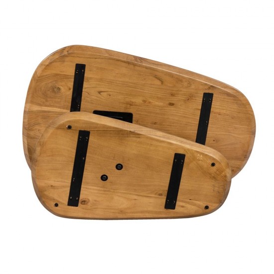 LEVEL COFFEE TABLE ΚΑΡΥΔΙ ΜΑΥΡΟ 95x65x48