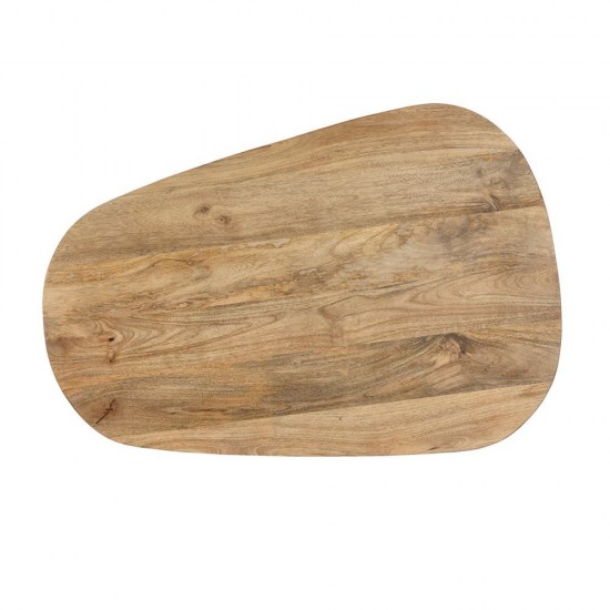 LEVEL COFFEE TABLE ΦΥΣΙΚΟ ΜΑΥΡΟ 95x65x48