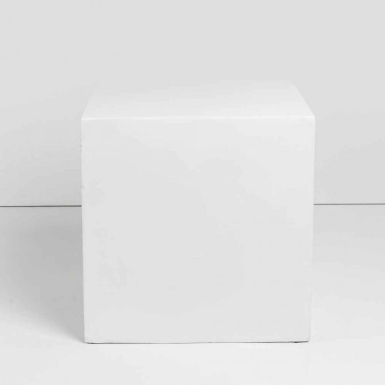 LITHOS SQUARE SIDE TABLE ΛΕΥΚΟ 55.5x55.5x57cm