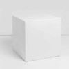 LITHOS SQUARE SIDE TABLE ΛΕΥΚΟ 55.5x55.5x57cm